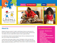 Tablet Screenshot of lonehillnurseryschool.co.za